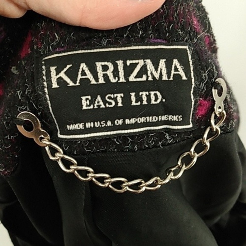 Karizma East Lid size 12 black with pink and Purple Polka dot jacket - Picture 8 of 9